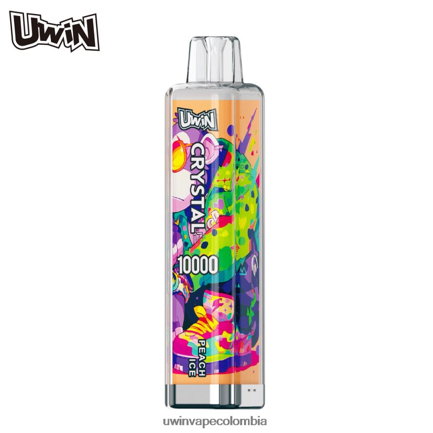 Uwin Vape Cigarrillo Electrónico hielo de durazno | UWIN CRYSTAL 10000 vaporizadores desechables 24R0R410