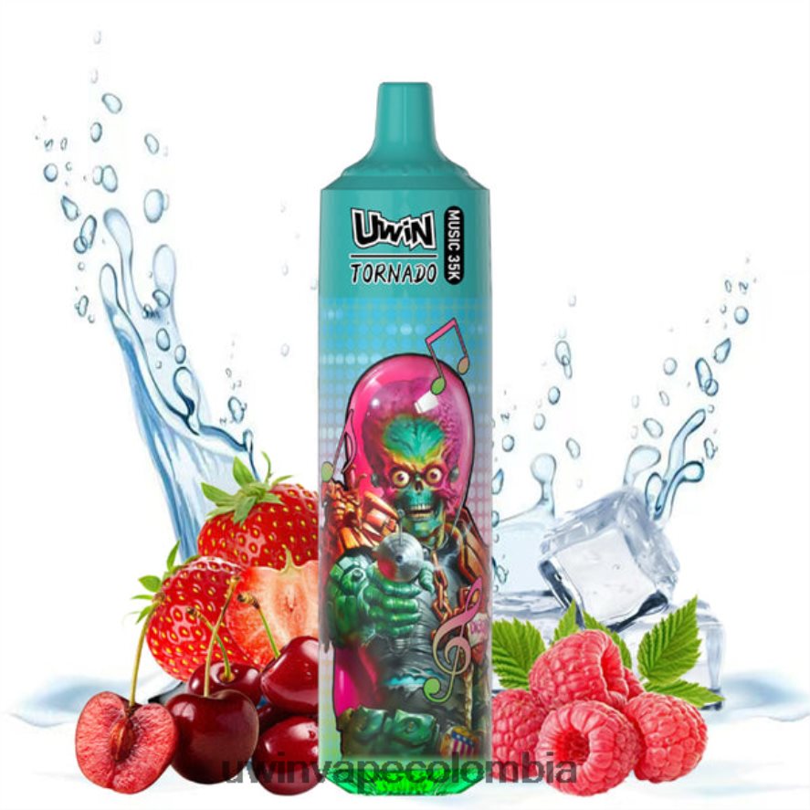 Uwin Vape Cigarrillo Electrónico fresa frambuesa cereza hielo | UWIN CRYSTAL vaporizador desechable 35k 24R0R422