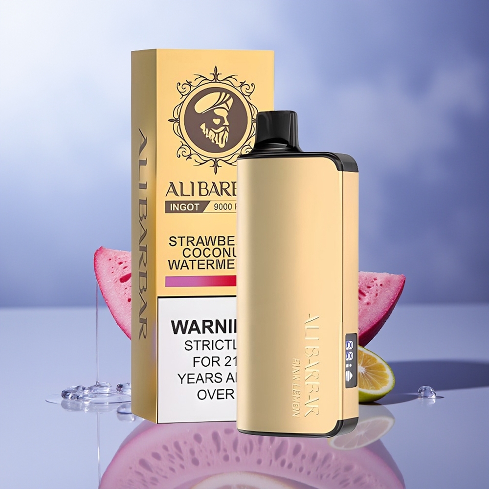 Alibarbar Ingot 9000 Puffs 22ml 2350mah Limón Rosa Vape Desechable