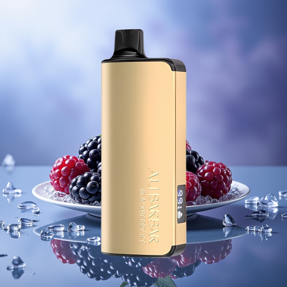 Alibarbar Ingot 9000 Puffs Dispositivo Vapear Zarzamora Helada 22ml 2350mAh LED