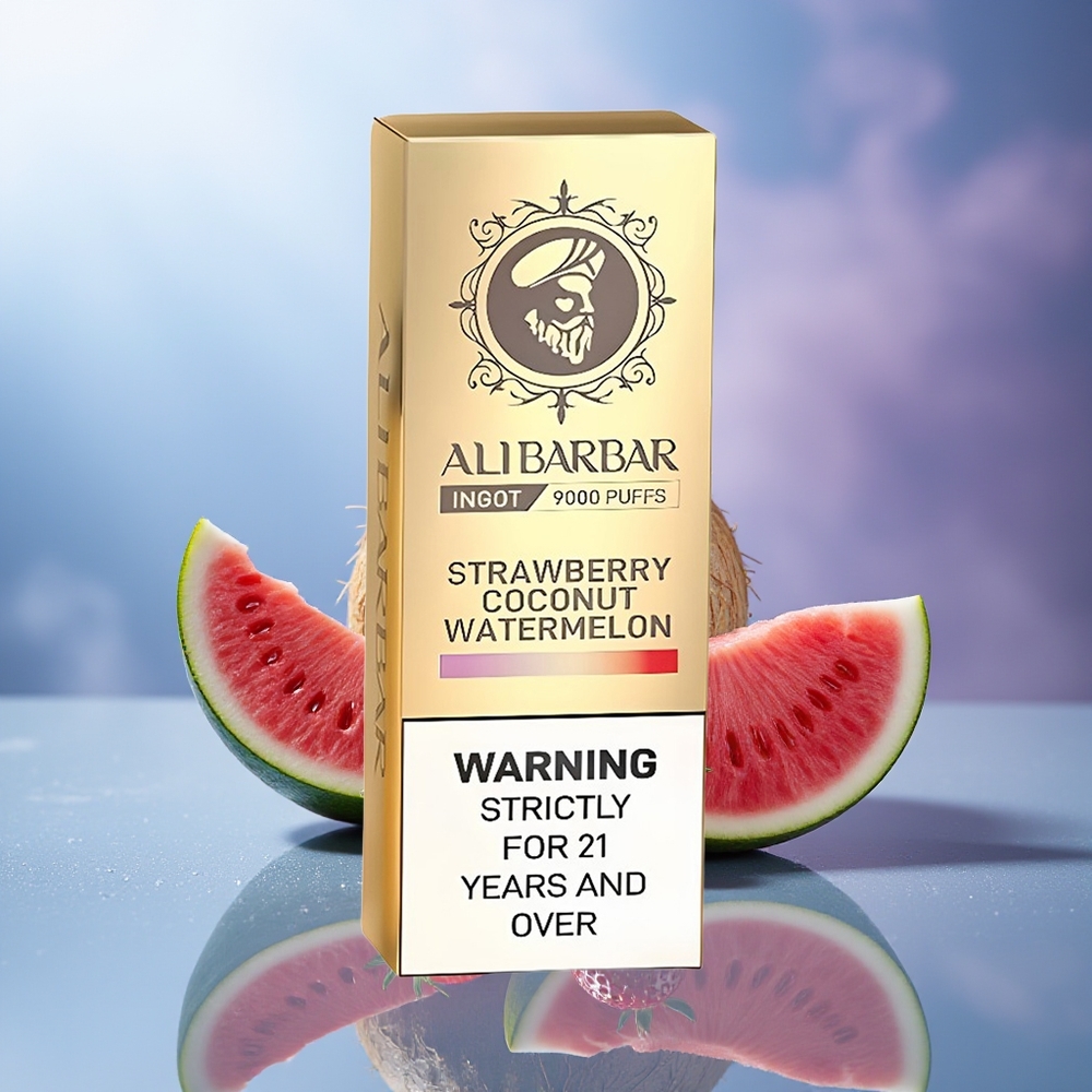 Alibarbar Ingot 9000 Puffs Fresa Coco Sandía 22ml 2350mah LED