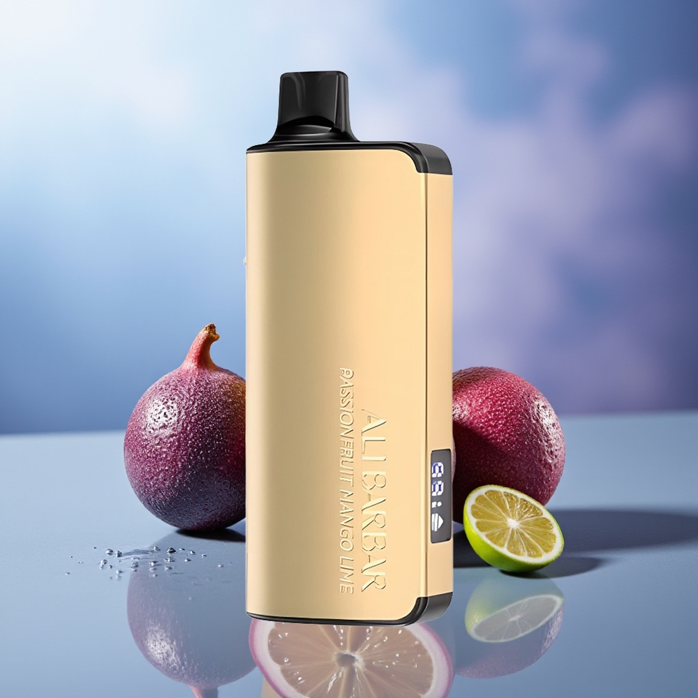Alibarbar Ingot 9000 Puffs Vape Desechable Maracuyá Mango Lima 22ml 2350mAh LED