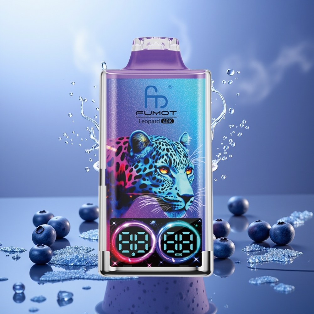 Fumot Leopard 40000 Puffs Arándano En Hielo 5% Nicotine 700mAh Dual Mesh