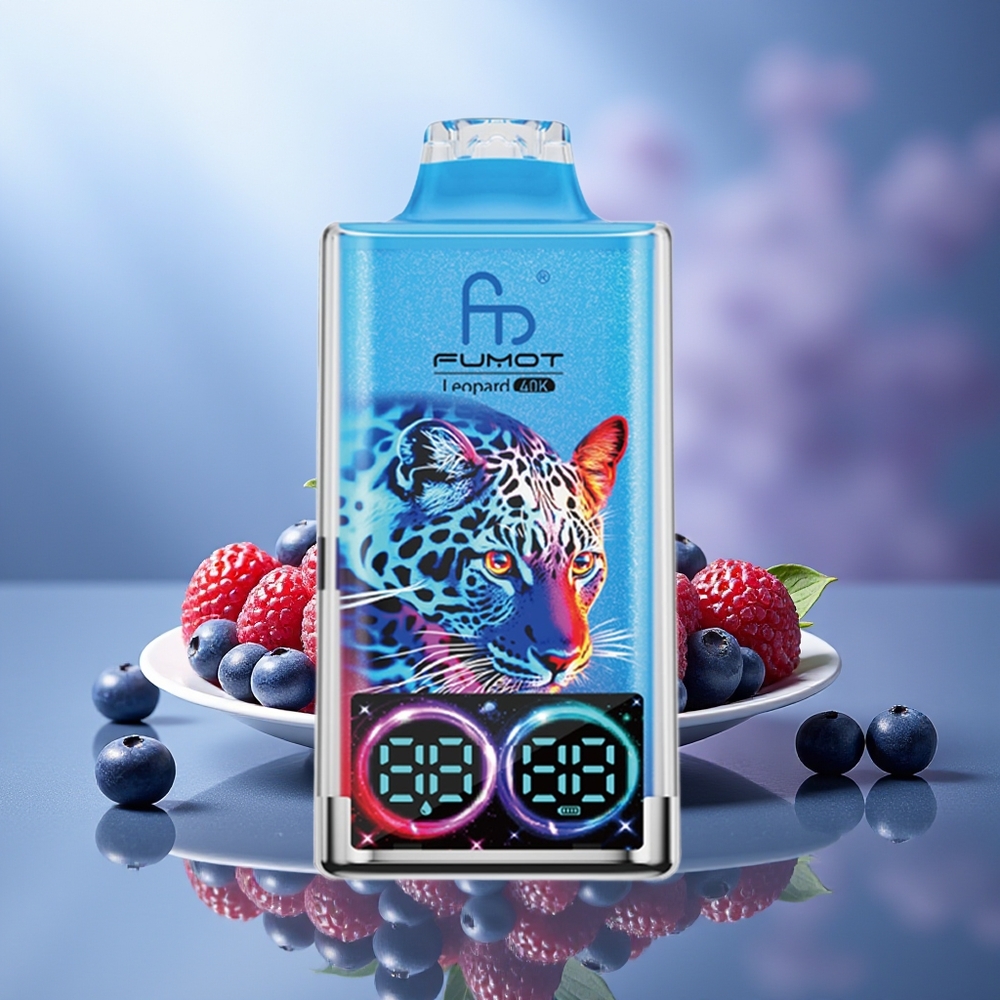 Fumot Leopard 40000 Puffs Bayas Mixtas 0% Nic Dual Mesh Digital Tube