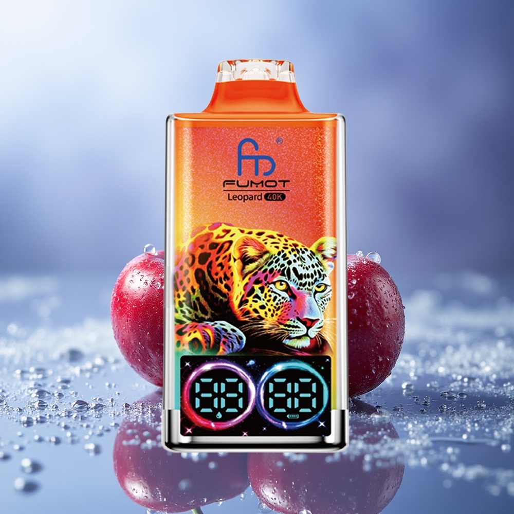 Fumot Leopard 40000 Puffs Cereza Hielo 0% Nicotine 700mAh Dual Mesh