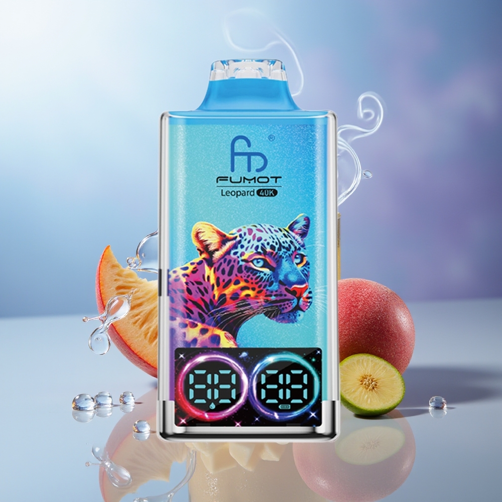 Fumot Leopard 40000 Puffs Mango Piña Melocotón 0% Nicotina 700mAh Dual Mesh