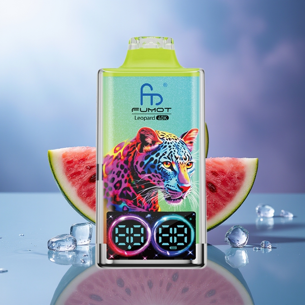 Fumot Leopard 40000 Puffs Vape Sandía Helada 5% Nicotine Dual Mesh Type-C