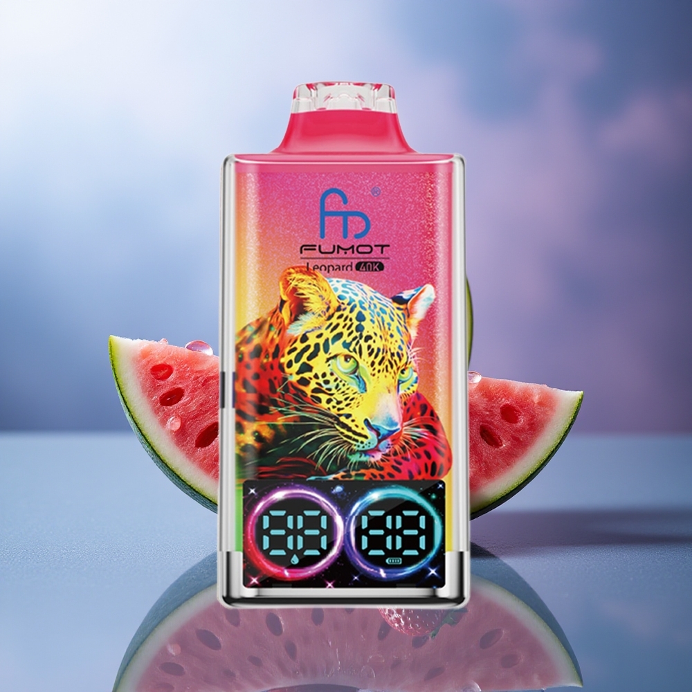 Fumot Leopard 40K Puffs Fresa Sandía 5% Nicotine 700mAh Dual Mesh