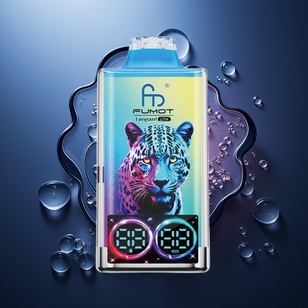 Fumot Leopard 40K Puffs Negro Dragón Hielo 5% Nicotina 700mAh Doble Malla