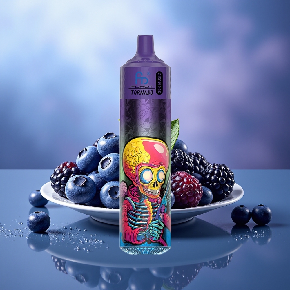 Fumot RandM Tornado 30000 Puffs Arándano Mora 30mL 5% LED