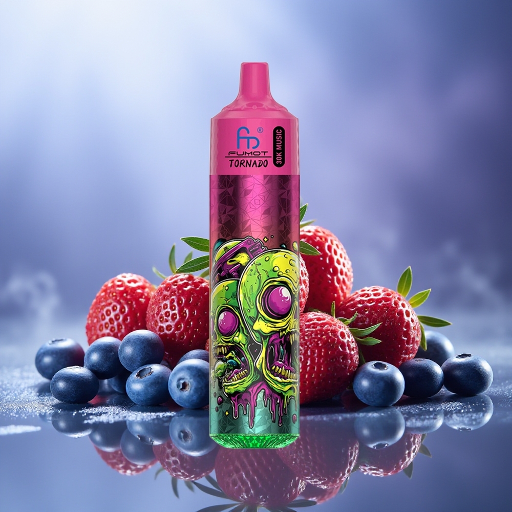 Fumot Randm Tornado 30000 Bocados Fresa Arándano 30mL 5% LED