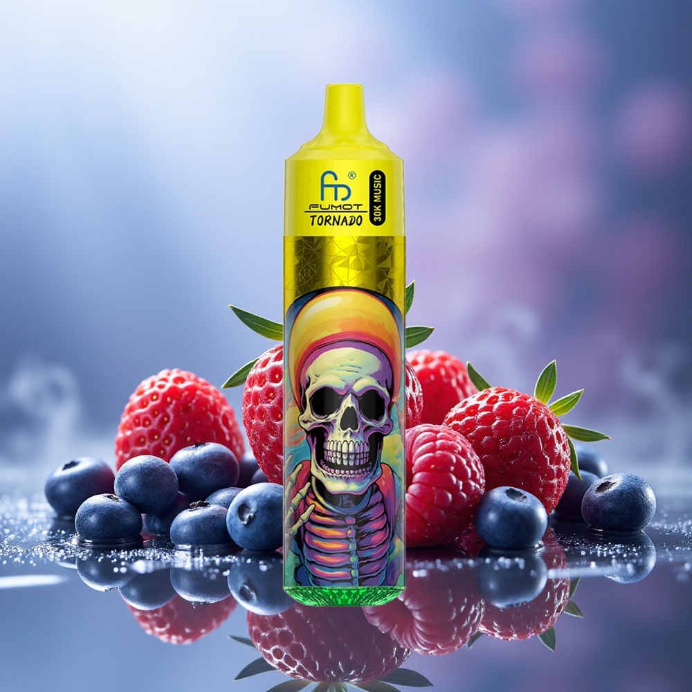 Fumot Randm Tornado 30000 Puffs Fresa Arándano Frambuesa 30mL 5% LED