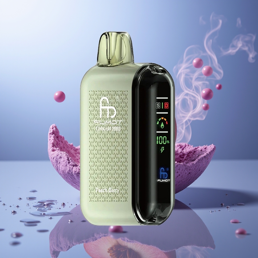 Fumot Tornado 20000 Bocados Melocotón Baya Dual Mesh Coil 20ml 850mAh