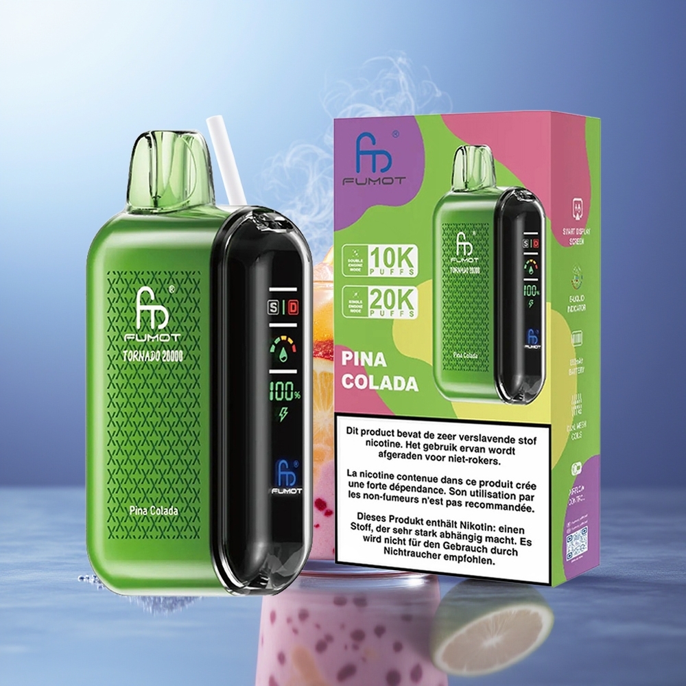Fumot Tornado 20000 Bocados Piña Colada Dual Mesh Coil 20ml 850mAh