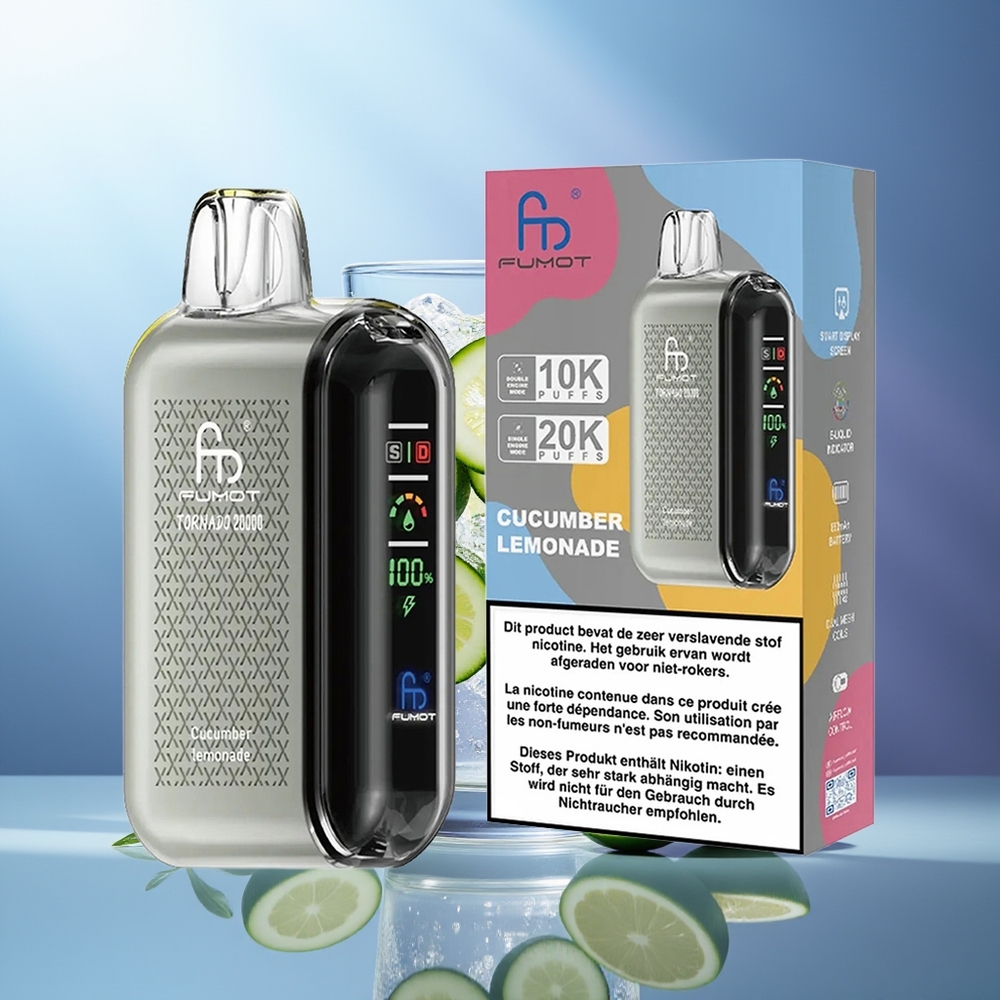Fumot Tornado 20000 Puffs Pepino Limonada Dual Mesh Coil 20ml 850mAh