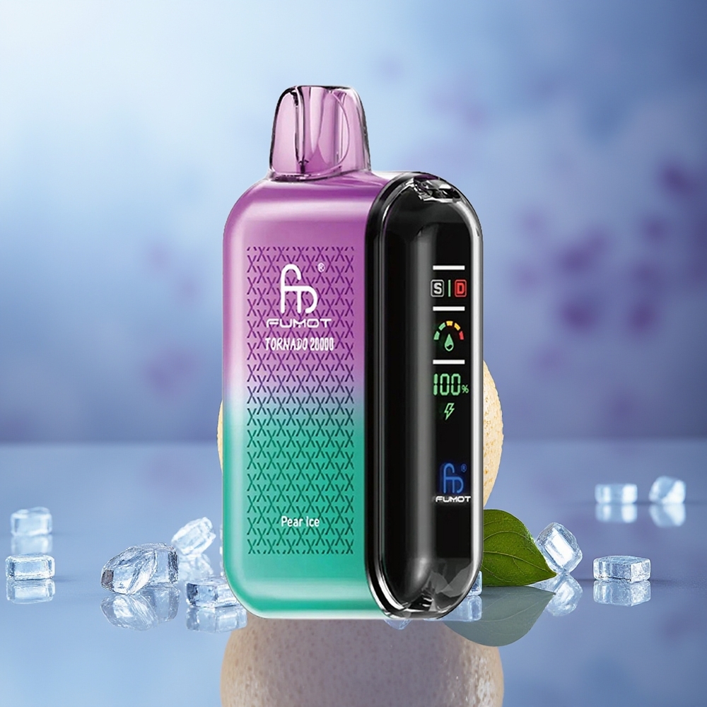 Fumot Tornado 20000 Puffs Pera Hielo Dual Mesh Coil Smart Display Airflow Control