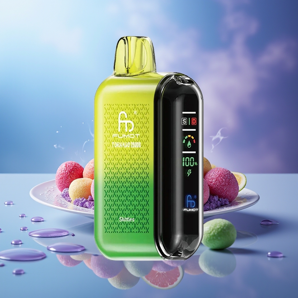 Fumot Tornado 20000 Puffs Skittles Dual Mesh Coil 20ml 850mAh