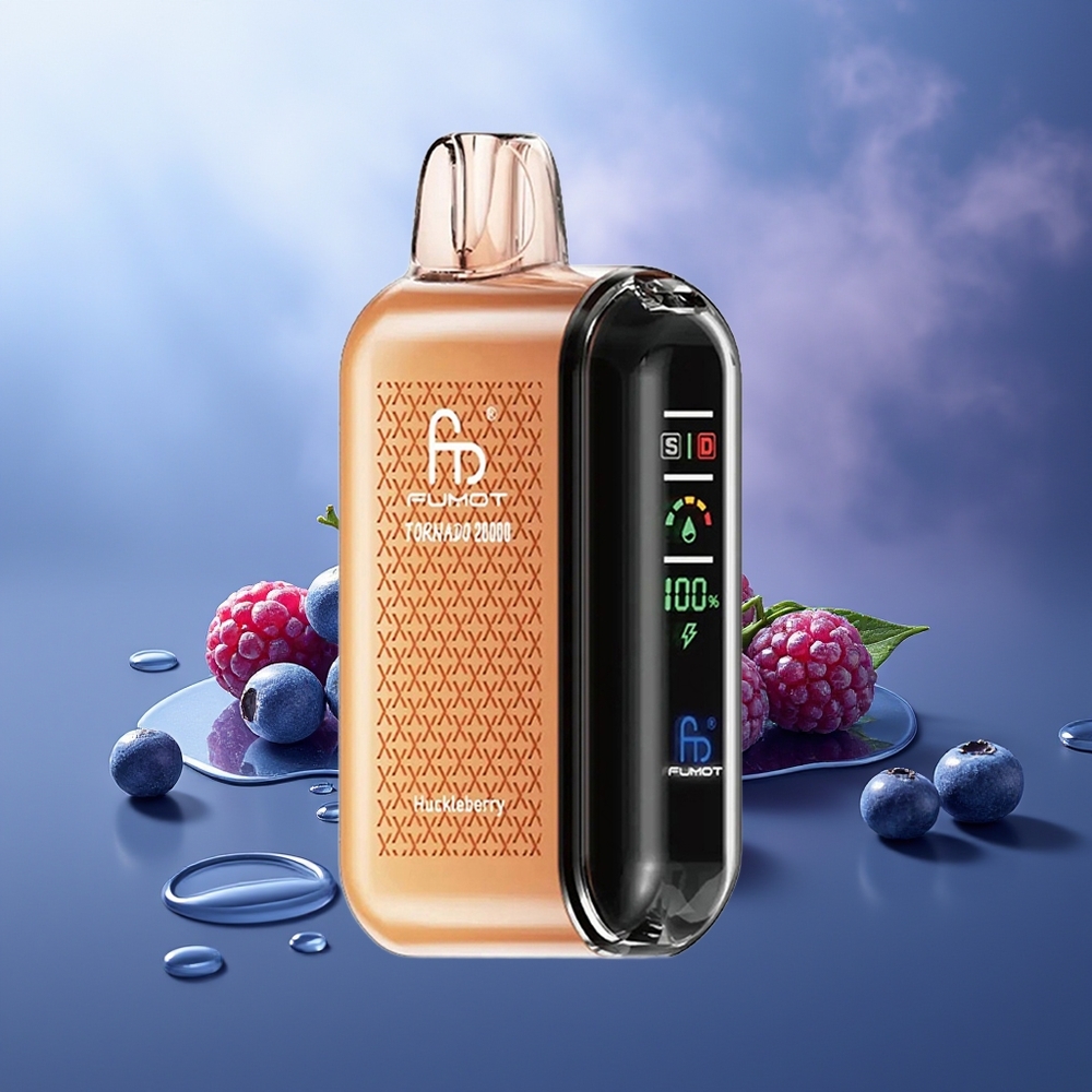 Fumot Tornado 20000 Puffs Zarzamora Dual Mesh Coil 20ml Smart Display