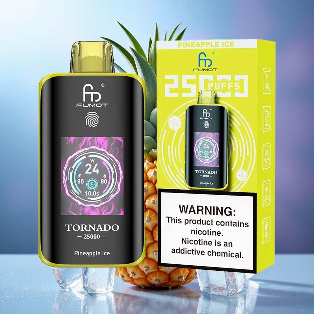 Fumot Tornado 25000 Puffs Piña Hielo HD Screen 700mAh 20ml