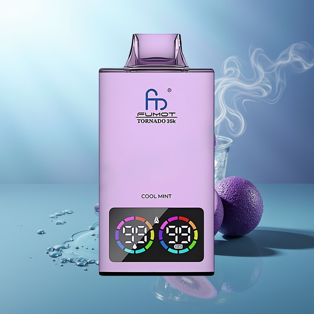 Fumot Tornado 35000 Menta Fresca Dual Mesh Coil RGB Lights USB-C