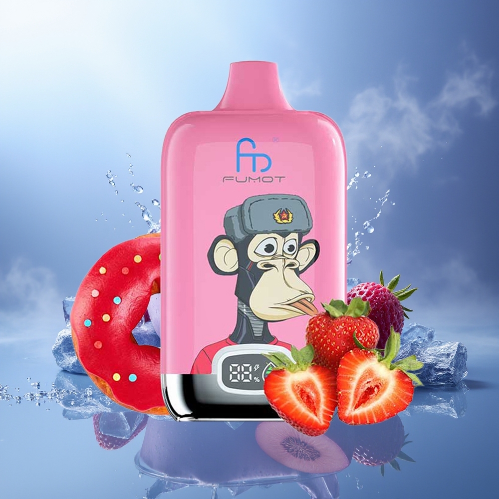 Fumot Tornado 12000 Puffs Digital Box 20ml Helado Lush Dispositivo Recargable