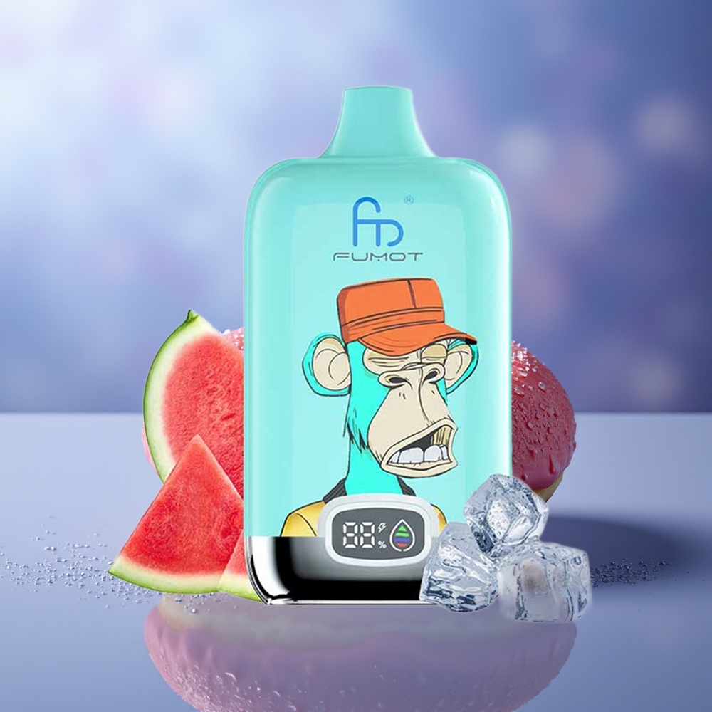 Fumot Tornado 12000 Puffs Digital Box Rosquilla de Fresa 20ml 550mAh MTL