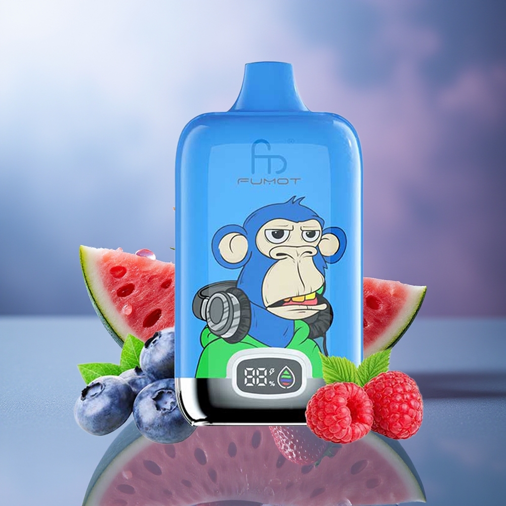 Fumot Tornado 12000 Puffs Fresa Sandía 20ml Tipo-C Recargable