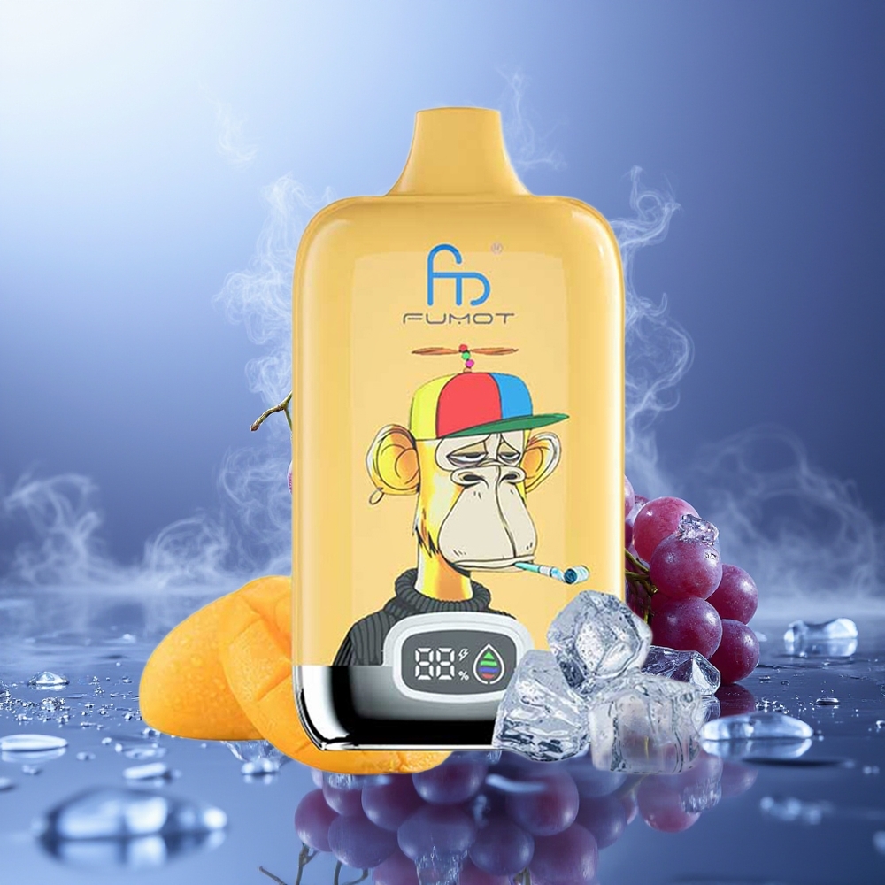 Fumot Tornado 12000 Puffs Uva Helado Digital Box 20ml MTL 550mAh