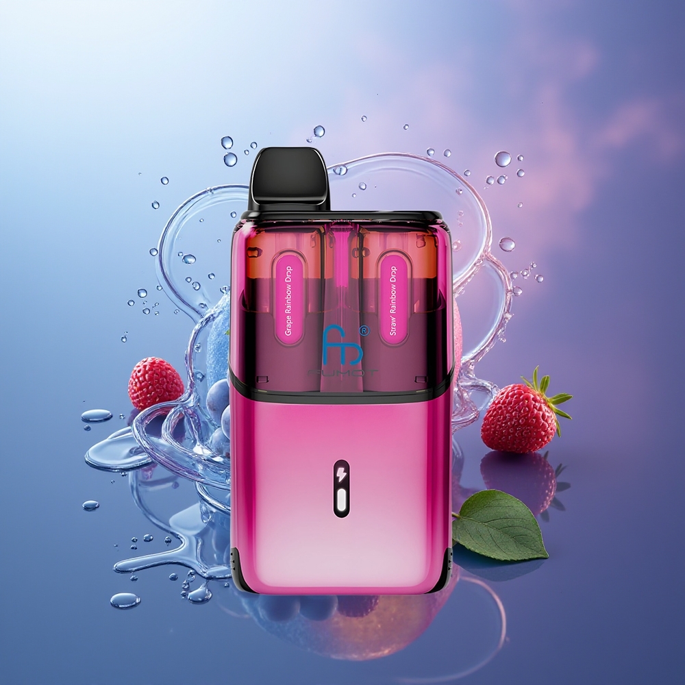 Fumot Ultra T32000 24ml Carga Rápida Tipo-C Uvas Gotas de Arcoíris - Fresa Gotas de Arcoíris Fumot Ultra T32000 24ml Carga Rápida Tipo-C Uvas Gotas de Arcoíris - Fresa Gotas de Arcoíris