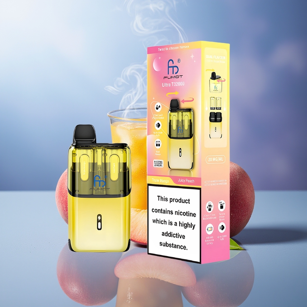 Fumot Ultra T32000 32000 Bocanadas Triple Mango - Melocotón Jugoso 800mAh 24ml Malla Avanzada