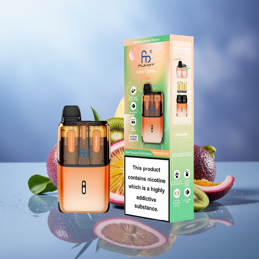 Fumot Ultra T32000 32000 Chupadas Kiwi Maracuyá Guayaba - Piña Hielo 800mAh 24ml Tipo-C