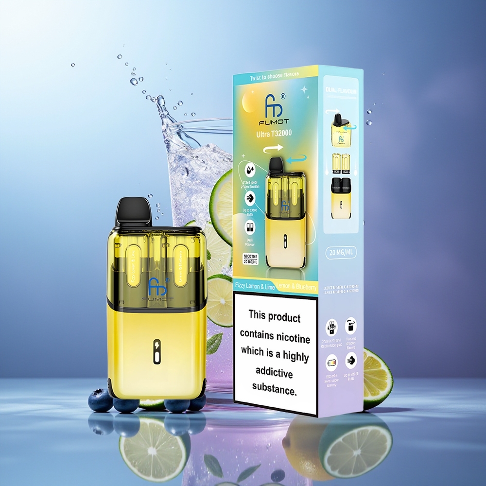 Fumot Ultra T32000 32000 Puffs 20mg Lima Limón & Arándano Azul Tipo-C Carga Rápida