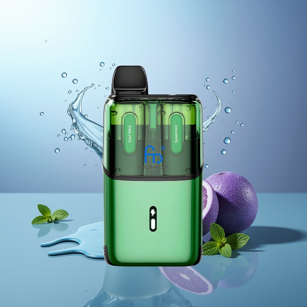 Fumot Ultra T32000 32000 chupadas Menta Refrescante - Hierbabuena 24ml 800mAh Tipo-C Fumot Ultra T32000 32000 chupadas Menta Refrescante - Hierbabuena 24ml 800mAh Tipo-C