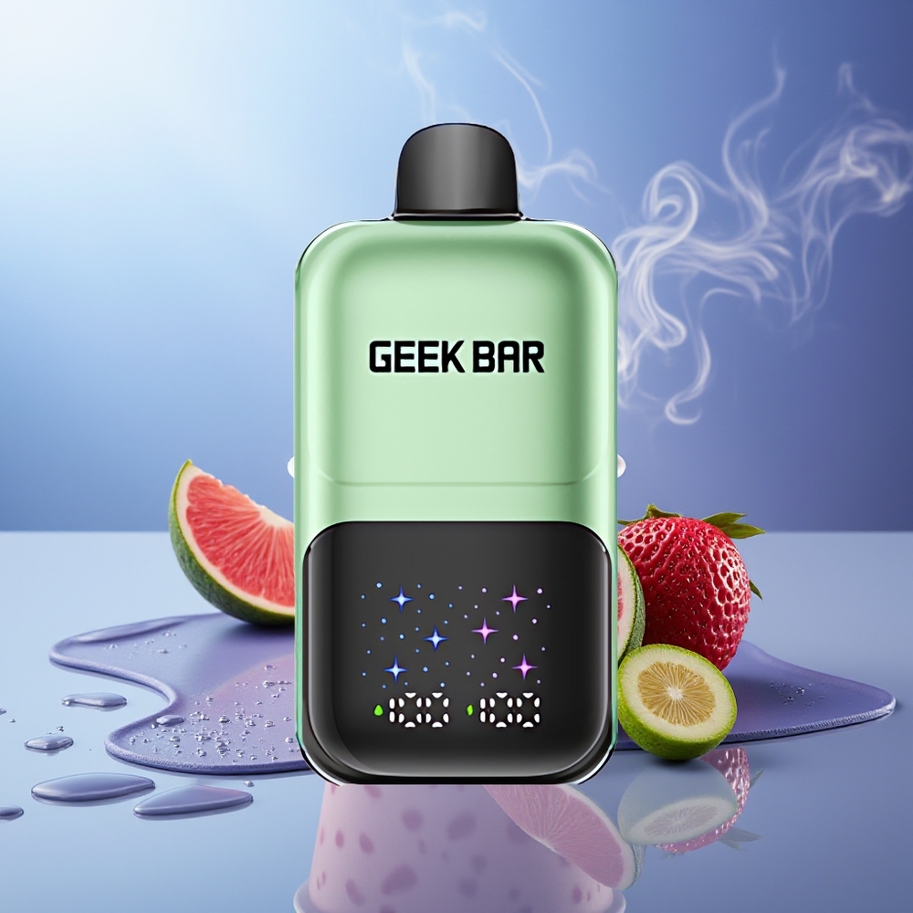 GEEK BAR 2GO 50000 Puffs Caramelo Ácido & Frutas Ácidas Pantalla Grande Interactiva Batería Recargable