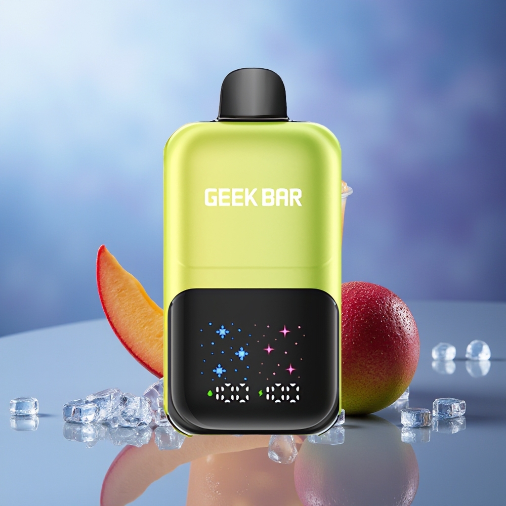 GEEK BAR 2GO 50000 Puffs Mango Helado Pantalla Grande Batería Recargable
