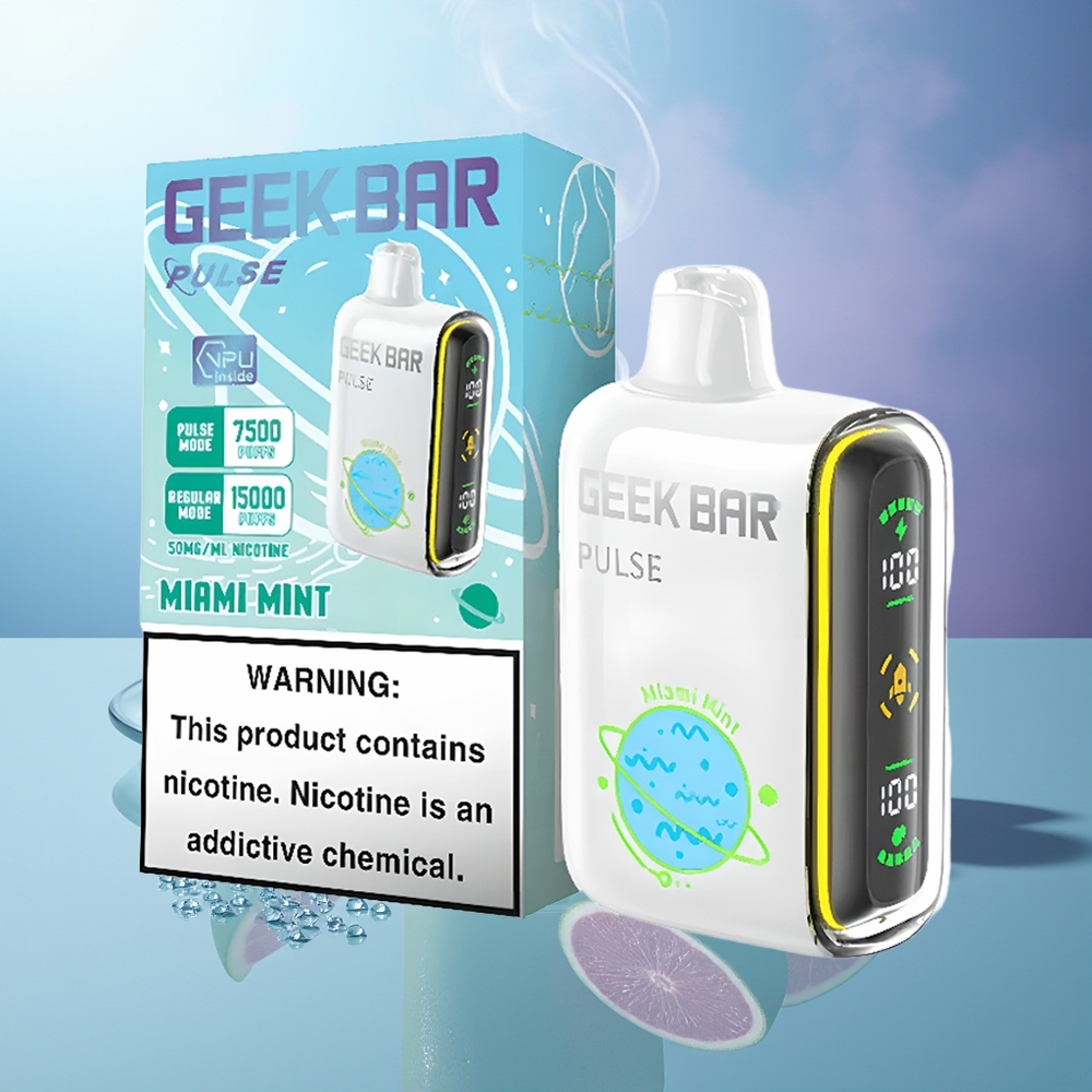GEEK BAR Pulse 15.000 Puffs Melón Menta USB Type-C Planet Edition