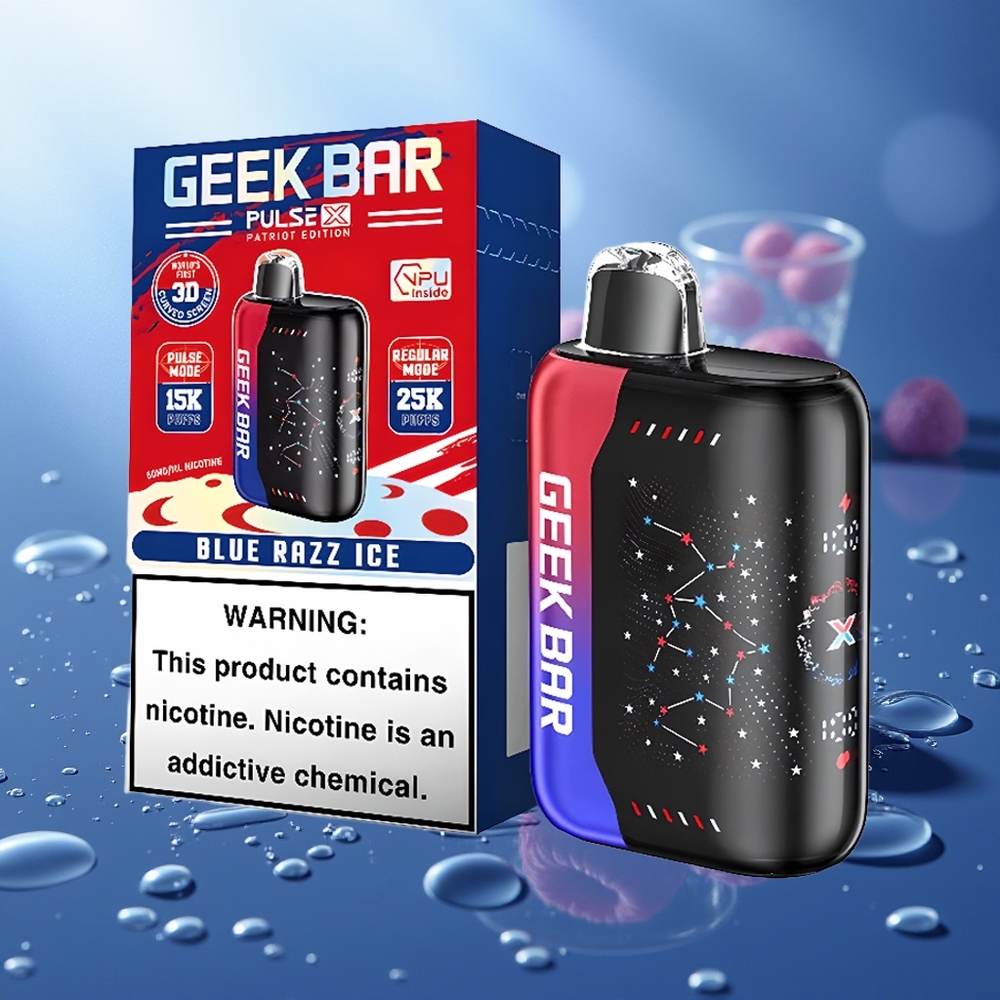 GEEK BAR Pulse X 25000 Puffs 18mL Pantalla 3D Edición Patriota