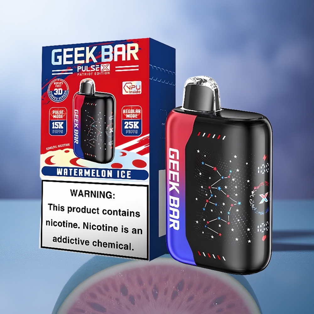 GEEK BAR Pulse X 25000 Puffs 18mL Pantalla 3D Edición Patriota