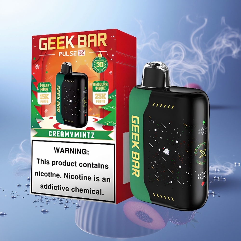 GEEK BAR Pulse X 25000 Puffs Pantalla Curva 3D Dual Malla Navidad