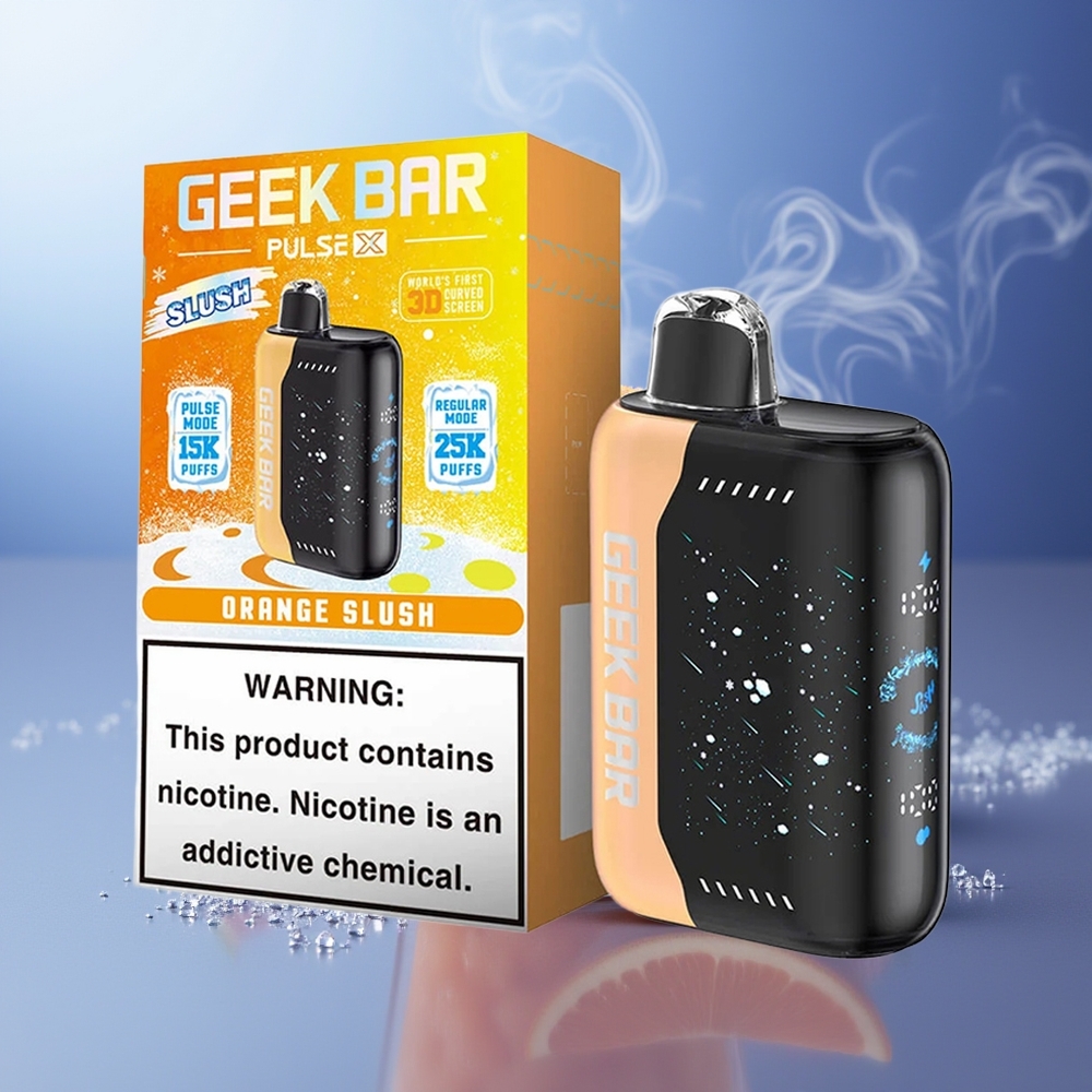 GEEK BAR Pulse X 25000 Puffs Slush Edición Dual Mesh Coil 18mL Pantalla Curva 3D