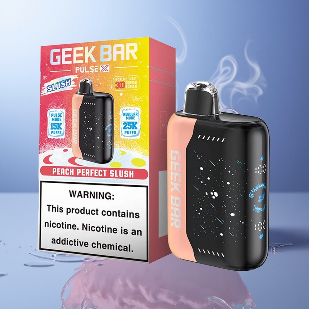 GEEK BAR Pulse X 25000 Puffs Slush Edición Dual Mesh Coil 18mL Pantalla Curva 3D