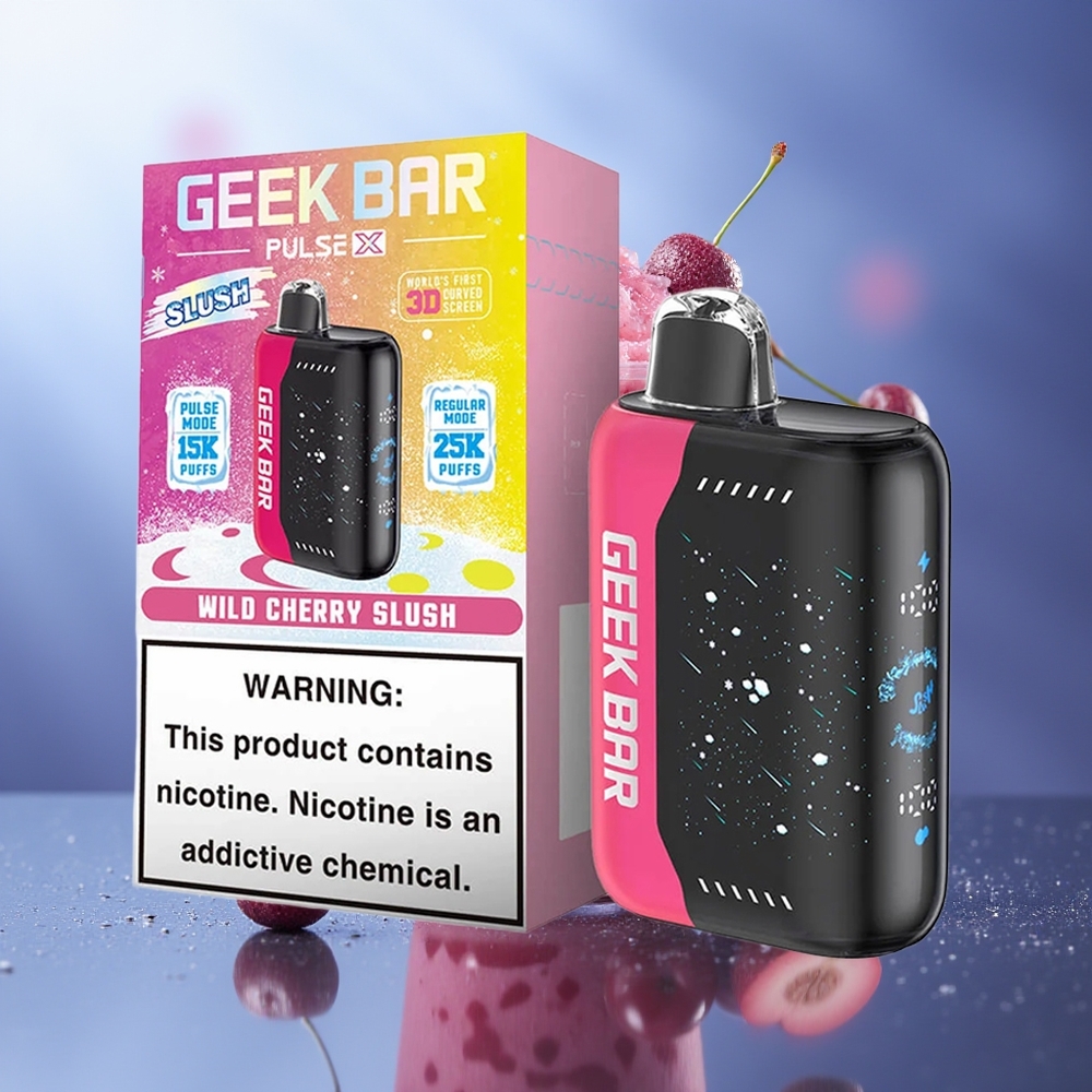 GEEK BAR Pulse X 25000 Puffs Slush Edición Dual Mesh Coil 18mL Pantalla Curva 3D
