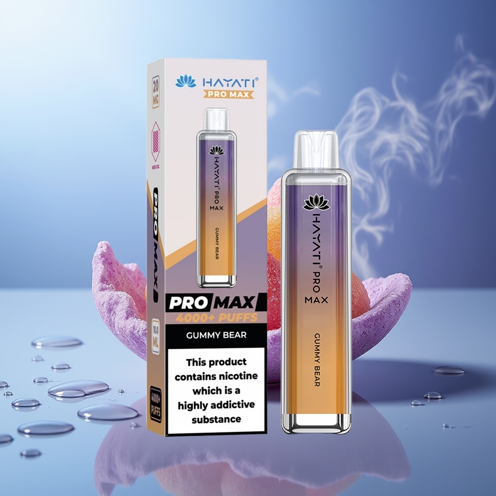 Hayati Pro Max 4000 Chupadas Gominola Dual 1.1 Ohm Mesh LED