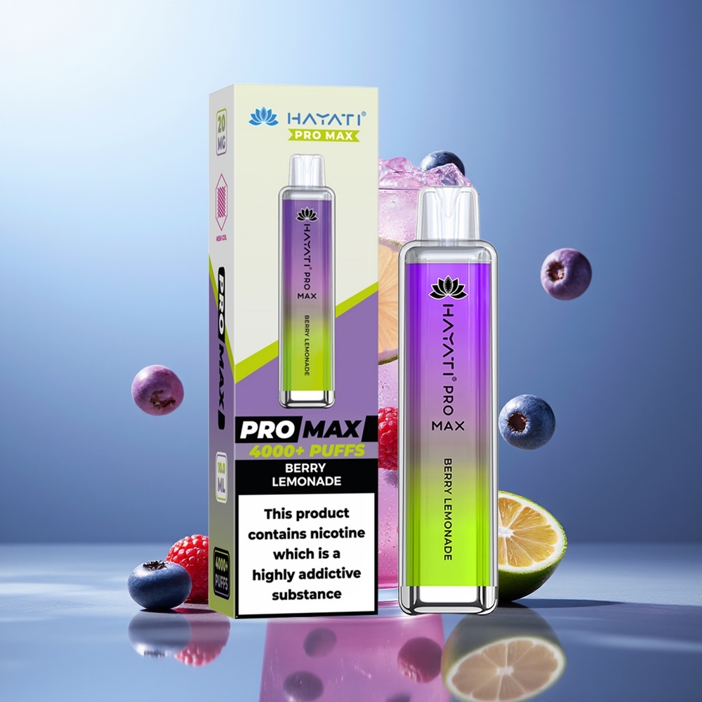 Hayati Pro Max 4000 Puffs Vape Baya Limonada 5% Nic Dual Mesh LED