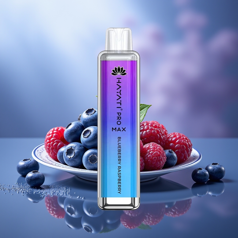 Hayati Pro Max 4000 Puffs Vape Desechable Arándano Frambuesa 2% Nicotina 1400mAh Recargable