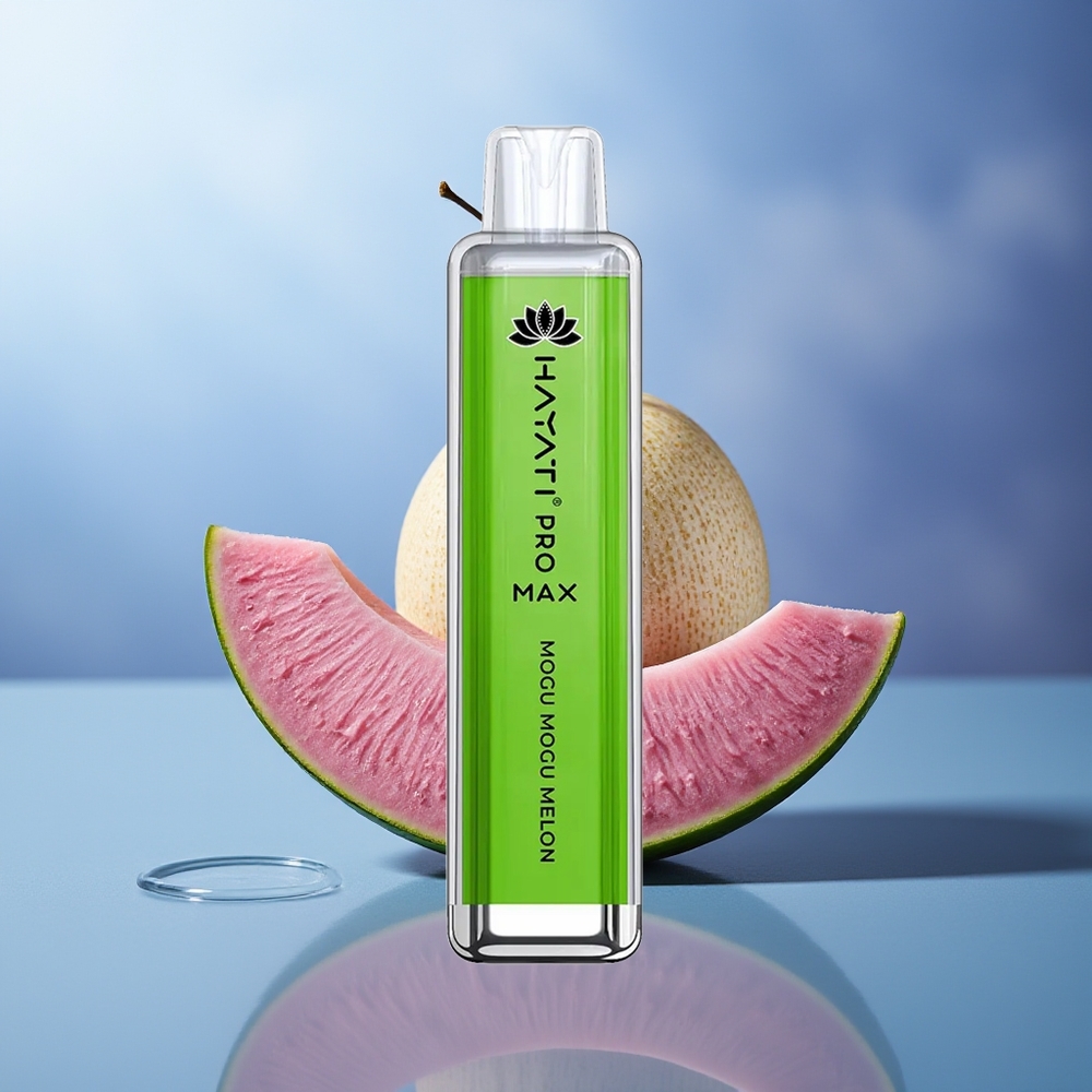 Hayati Pro Max 4000 Puffs Vape Desechable Mogu Mogu Melón 5% Nicotina 1400mAh Recargable