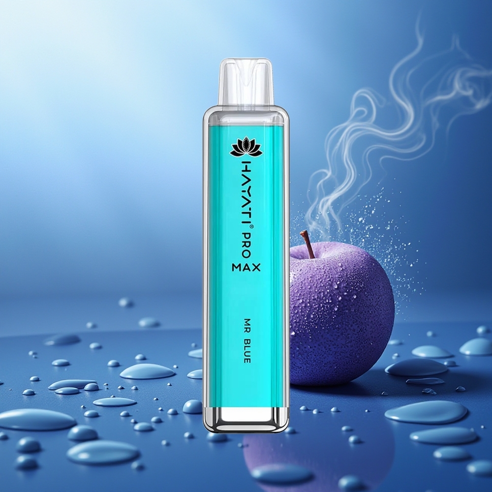 Hayati Pro Max 4000 Puffs Vape Recargable 5% Nicotina Mr Azul
