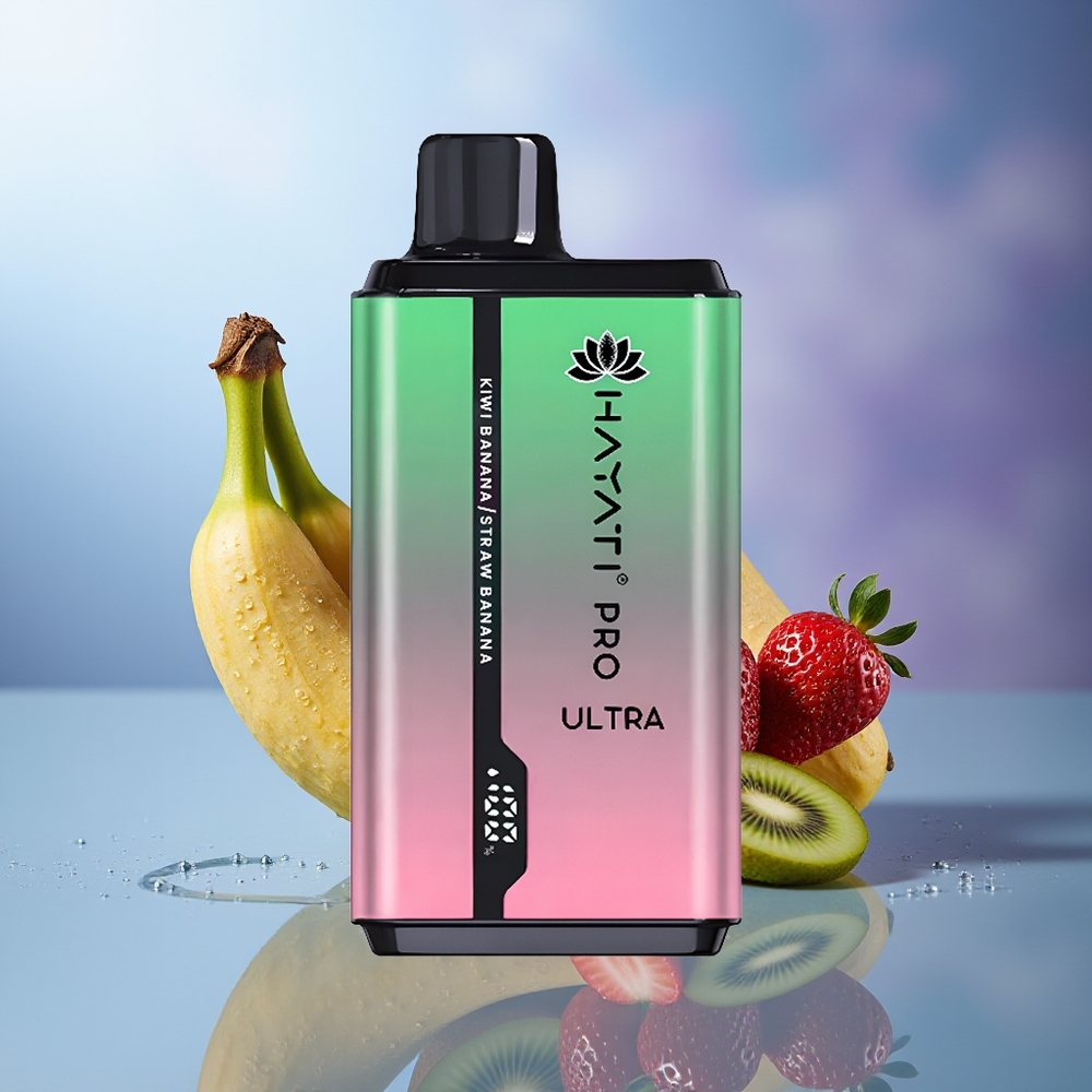 Hayati Pro Ultra 15000 Bocas Kiwi Banana Fresa Banana 850mAh 24ml