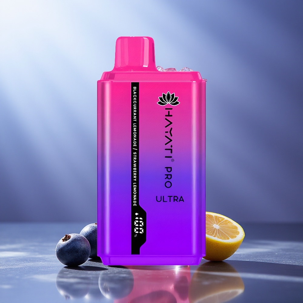 Hayati Pro Ultra 15000 Bocas Zumo de Grosella Negra Limonada Fresa Limonada 850mAh 24ml