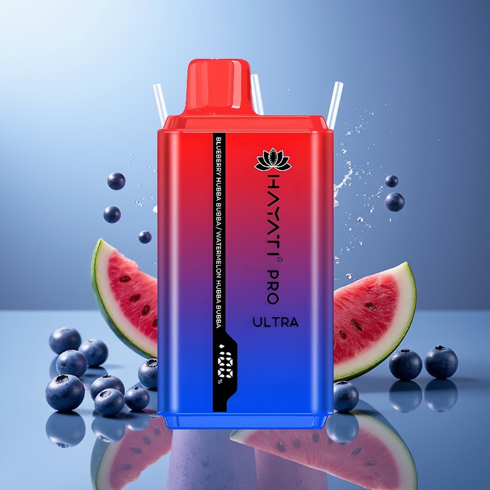 Hayati Pro Ultra 15000 Puffs Arándano Hubba Bubba Sandía Hubba Bubba 850mAh 24ml 2%
